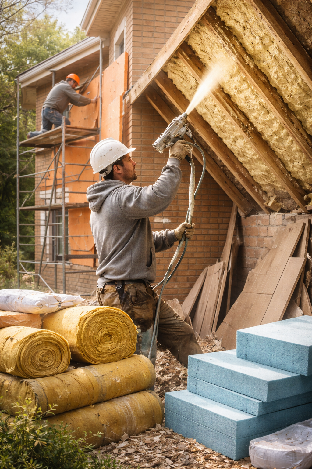 Утепление домов в Великом Новгороде под ключ от 4297 руб/м2 | Профессионально — ТепломастерВлк