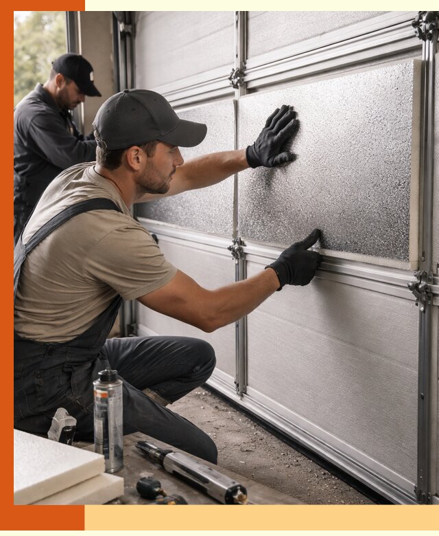 Утепление гаражных ворот в Великом Новгороде качественно и надежно