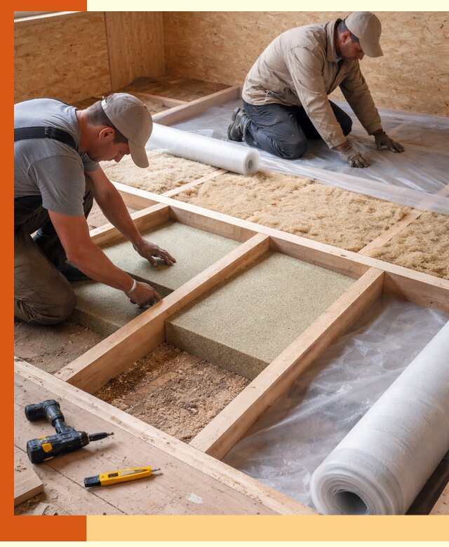 Профессиональное утепление деревянного пола в Великом Новгороде