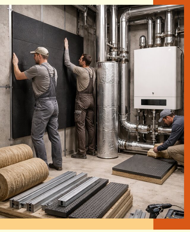 Шумоизоляция котельной в Великом Новгороде от 6650 руб. под ключ | Профессиональная звукоизоляция — ТепломастерВлк