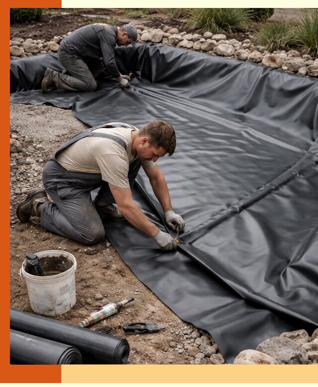 Гидроизоляция пруда в Великом Новгороде: надежная защита и герметизация